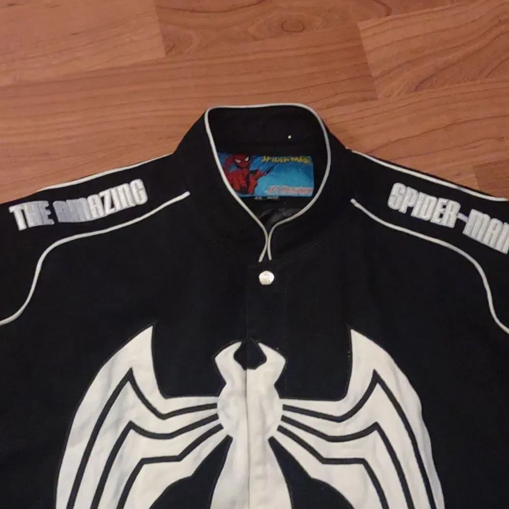 Man Spider man jacket JH design Marvel black and white size 4XL
